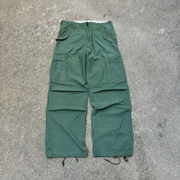70s 米軍 実物 U.S.Army M-65 フィールド パンツ カーゴパンツ カーキ ヴィンテージ USA製 ミリタリー M65 M51 usa Vintage XS-R