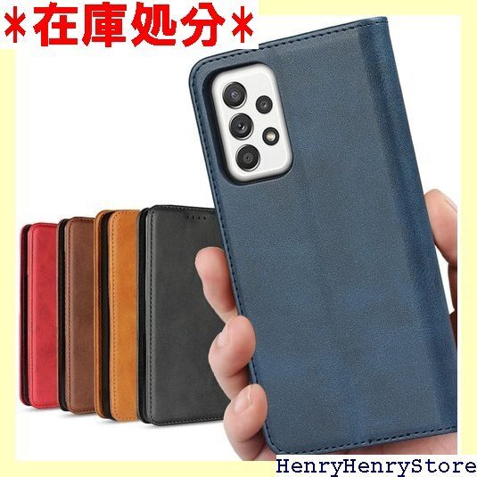 A53 5g galaxy ケース 手帳型 Galax ー カード入れ スタンド 落ち着いた色 レトロ ネイビー 665