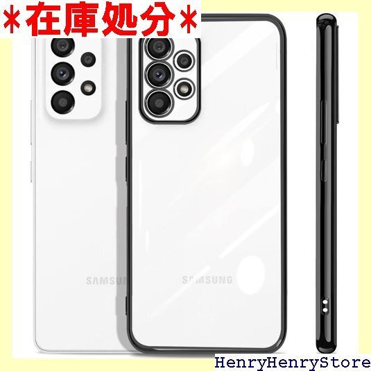SAMSUNG Galaxy A53 5G ケース ク U メッキ加工 ソフトケース 人気 保護カバー ブラック 770