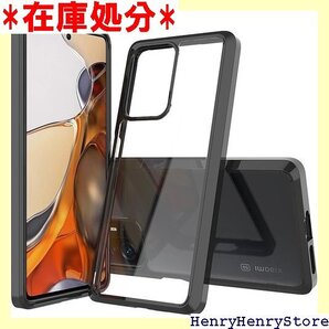 FINON シャオミ Xiaomi 11T Pro ケ ケース 指紋認証可能モデル 耐衝撃 シンプル ブラック 1283
