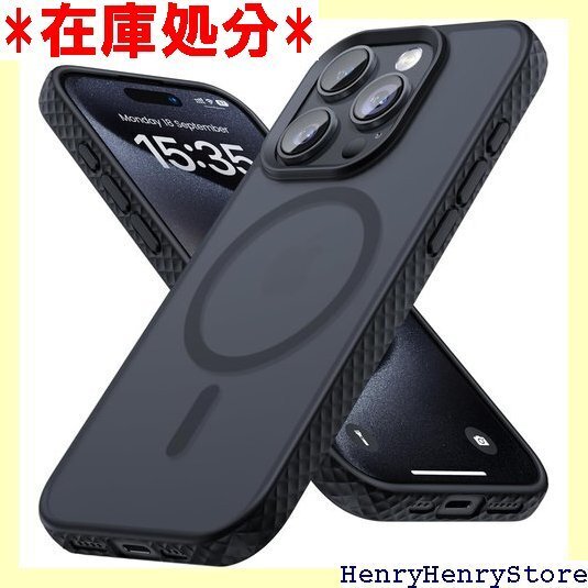 Magsafe対応 2023 Lamicall iPh なし 落下保護 薄型 - iPhone 15 Pro 用 1371