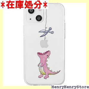 AKAN iPhone 15 ケース ソフトクリアケー ス AK25628i15 はらぺこザウルス ピンク 国内 1433