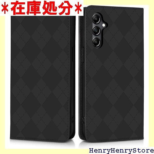 Galaxy S24 ケース 手帳型 高級PUレザー カード収納 マグネット内臓式 スタンド機能付き ブラック 1799