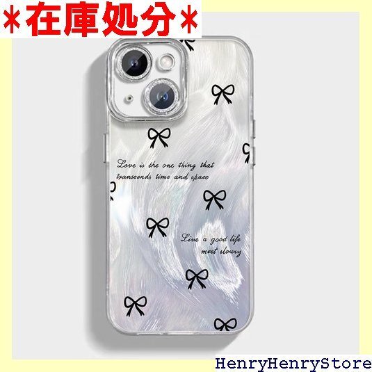 MuZiF iPhone 15 用 ケース 可愛い ち ォン15 用 スマホカバー iPhone 15リボン結び 2657