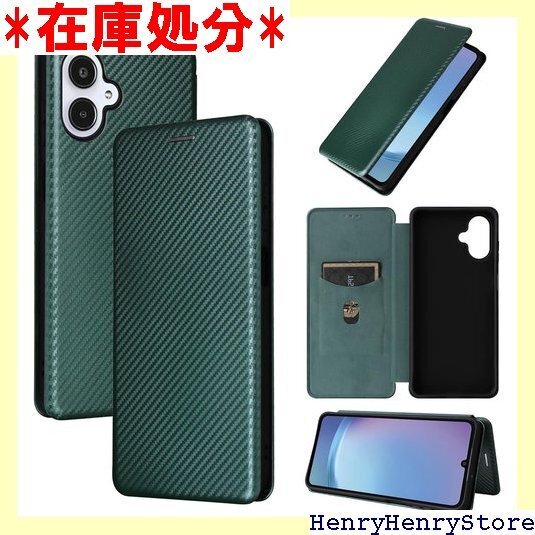 Kawa Galaxy A25 5G 用 ケース 手帳 a25 手帳型ケース カバー 全面保護 耐衝撃 グリーン 2723