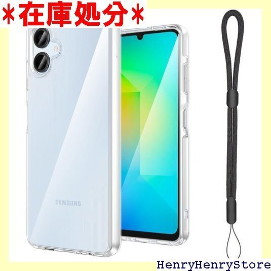 Galaxy A25 5G ケース『AFINER』新型 ラップホール付 長さ 調整可能 落下 & 紛失防止 透明 2762