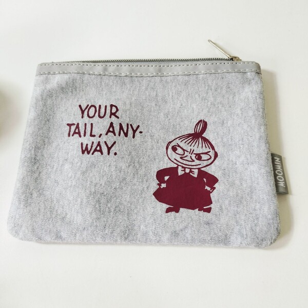 MOOMIN ムーミン リトルミィ YOUR TAIL, ANY-WAY. ポーチ グレー 未使用品