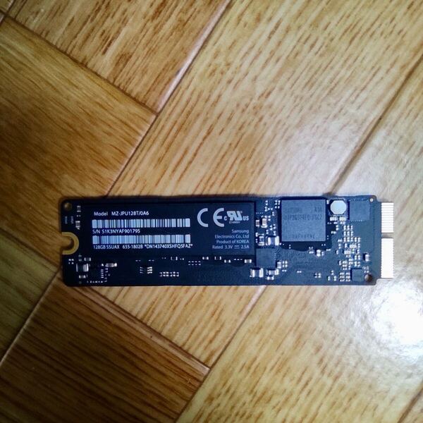 apple SSD 128GB Samsung製 MZ-JPV1280/0A4