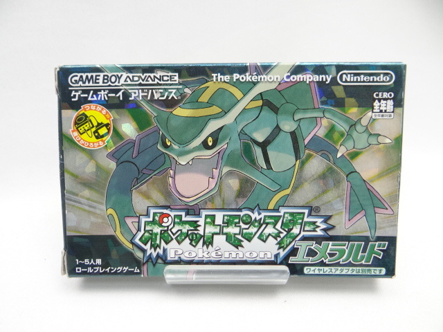 【希少】　ポケモン　海外版　エメラルド　未使用品　ゲームボーイ 並行輸入　GBA ポケットモンスターエメラルドGBA ソフトのみ