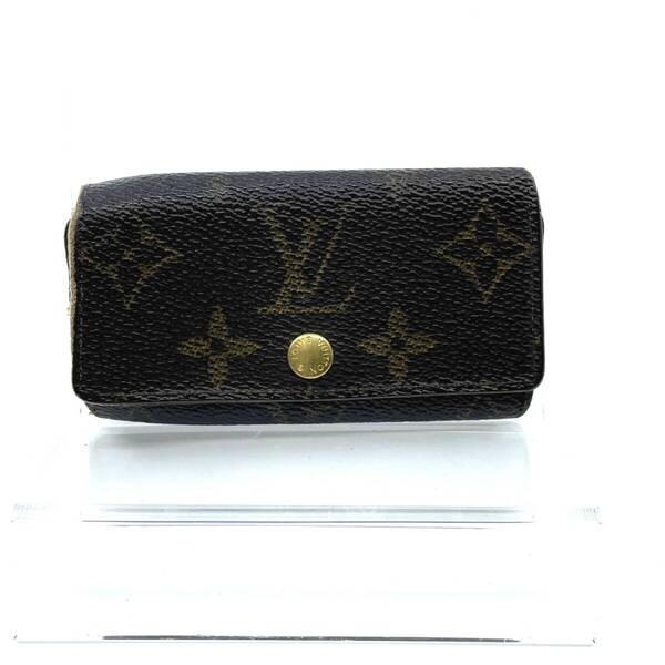 【内側ジャンク】Louis Vuitton ルイヴィトン モノグラム ミュルティクレ4 三つ折り 4連 キーケース ブラウン系 M69517 TH1909