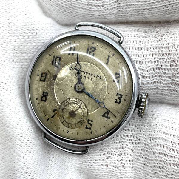 【稼働△/本体のみ】SEIKO セイコー SKS 精工舎 手巻き 腕時計 ゴールド文字盤 3針 スモセコ ヴィテージ FINE NICKEL CHRONOMETRE SMATT