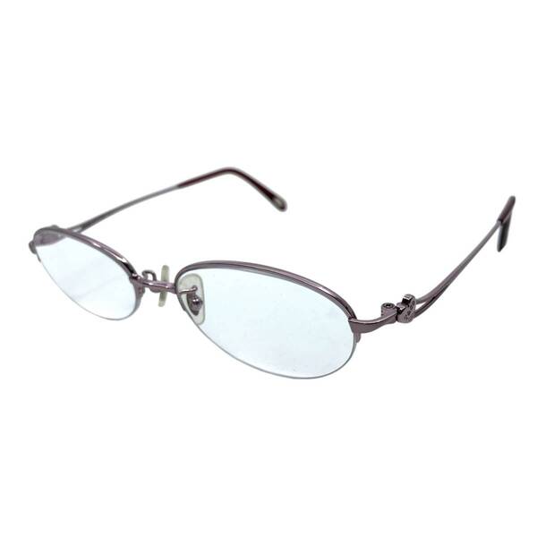 Tiffany & Co. ティファニー 度入り 眼鏡 メガネフレーム ハーフリム ピンク系 ハート ロゴ 老眼鏡 シニアグラス アイウェア TF1046T