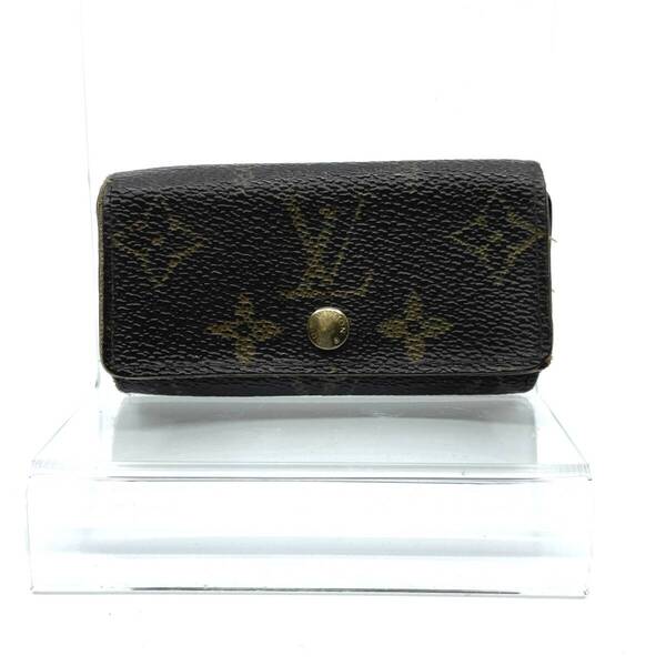 Louis Vuitton ルイヴィトン モノグラム ミュルティクレ4 三つ折り 4連 キーケース ブラウン系 M69517 TH0013(2003年製造モデル)