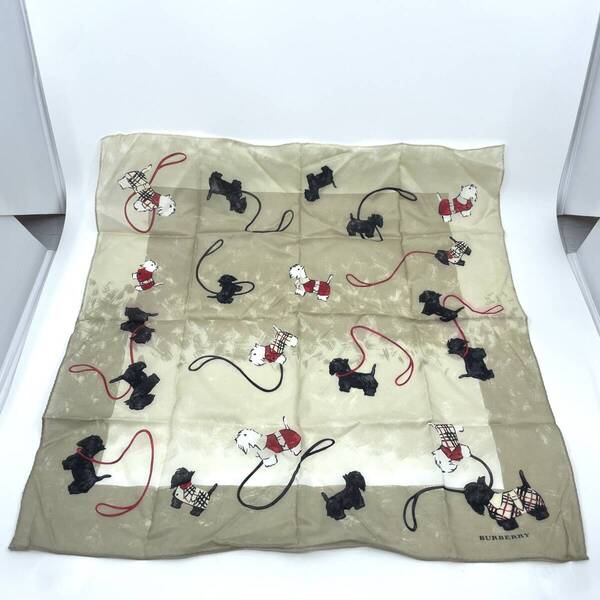 BURBERRY バーバリー ハンカチ バンダナ 犬 ドッグ ノバチェック エレガント ラグジュアリー 50×50
