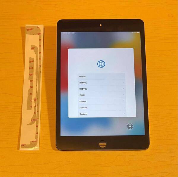 iPad Mini 4 純正再生品 フロントパネル 画面 液晶 修理 交換 、画面 パネル 交換テープ 付き カラー 黒