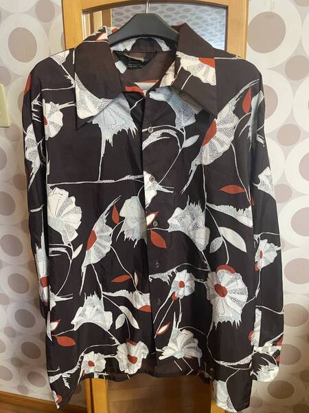 希少70's JC penny ドレスシャツ デカエリ ディスコ XL/東洋エンタープライズ,リアルマッコイズ,US古着 ソウル、funk,バイカー,ハーレー
