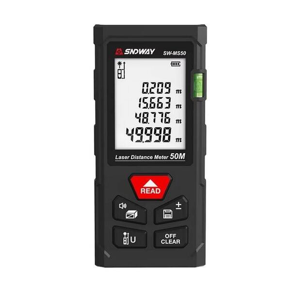 本格仕様!レーザー距離計 50m 誤差2mm! 新品・未使用!レーザー計測器 SNDWAY MS50 距離計測器