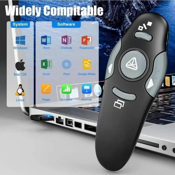 パワーポイントを操作できる便利なレーザーポインター!プレゼンテーションにおすすめ♪小型、軽量!プレゼントにもおすすめ♪PSC認証