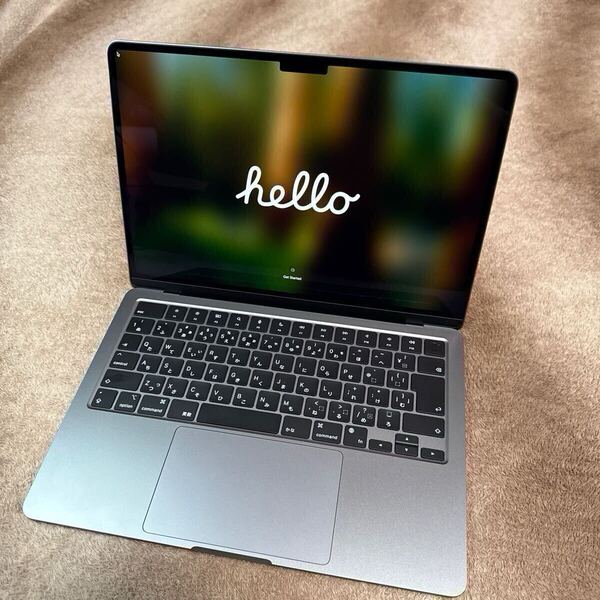 【美品】Apple MacBook Air M2 13.6インチ スペースグレー RAM16GB SSD512 A2681 充放電28回【送料無料】