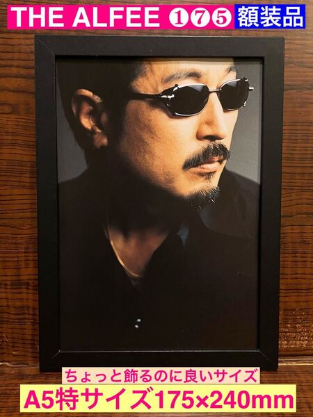 額装品★THE ALFEE /アルフィー①⑦⑤★プロモーショングラビア★桜井賢さんソロ★高見沢俊彦★坂崎幸之助★当時印刷物★A5特サイズ額入り