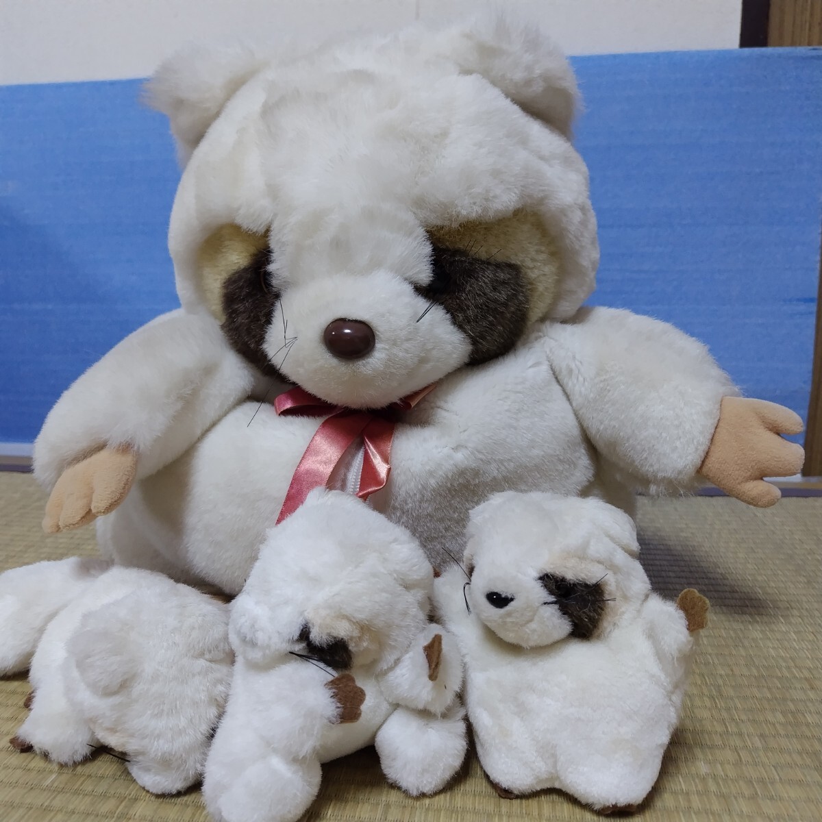 昭和レトロ ヴィンテージ ファンシー たぬき ぬいぐるみ 中古品