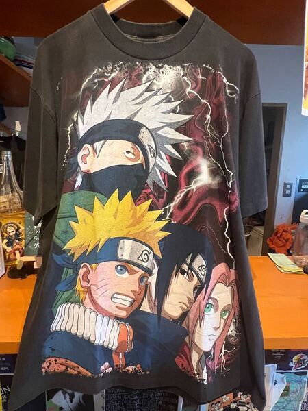 【ブート】NARUTO Tシャツ 両面プリント ナルト サスケ カカシ サクラ / geeks rule fear of god セントマイケル