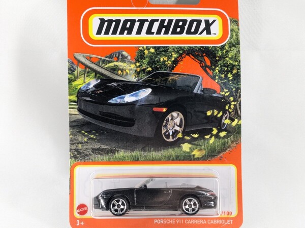 本家US版 マッチボックス ポルシェ 911 カレラ カブリオレ MATCHBOX Porsche Carrera Cabriolet 30782 GVX64 USカード
