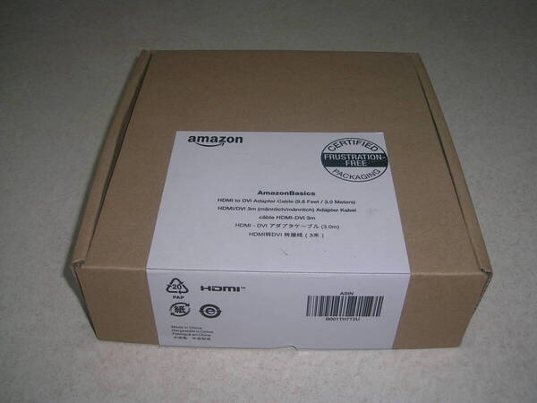 Amazonベーシック HDMI-DVI アダプターケーブル 3.0m HDMI A オス-DVI 24+1 オス