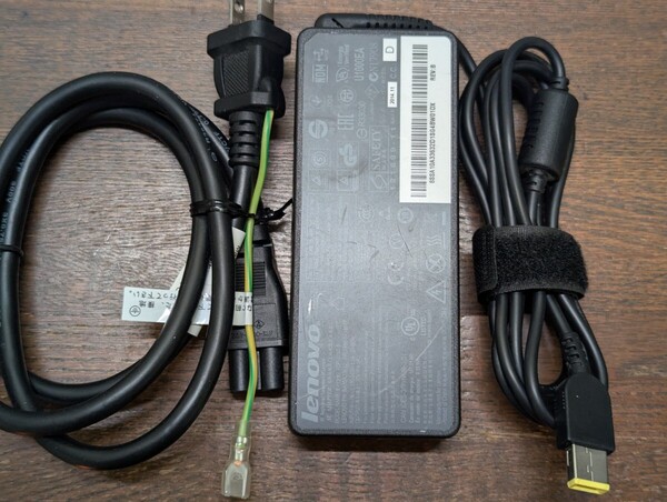 Lenovo 純正 90W 20v 4.5A ACアダプター /角型コネクタ-
