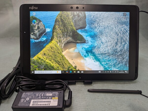 Fujitsu ARROWS Tab Q509/VE (SSD128GB/ペン付き)*バッテリー最大容量24.6%*