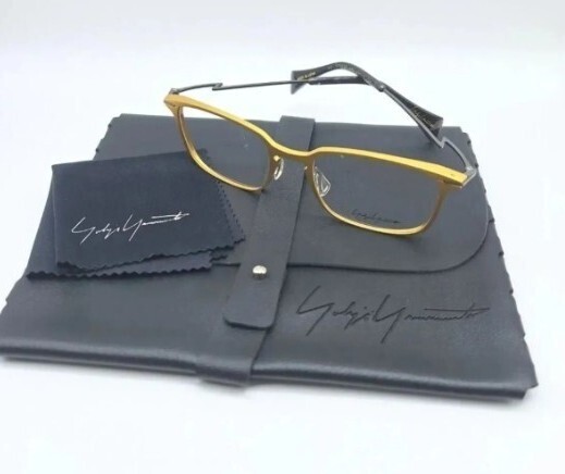 限定値下げ価格販売 69000円相当 YOHJI YAMAMOTO メガネフレーム 眼鏡 ヨウジヤマモトメンズ レディース 日本製 ブランド ゴールド 黄 黄金