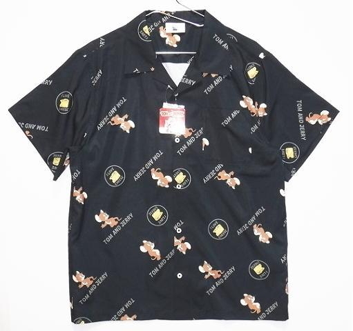 即決■★Tom and Jerry トムとジェリー★■総柄シャツ:SIZE=L