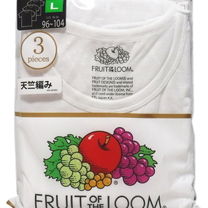 即決■★FRUIT OF THE LOOM★■3枚入りパックTシャツ:SIZE=L