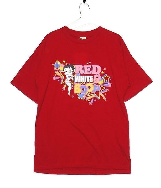 即決■★Betty Boop /ベティ・ブープ★■裾スリット BIGTシャツ SIZE=F