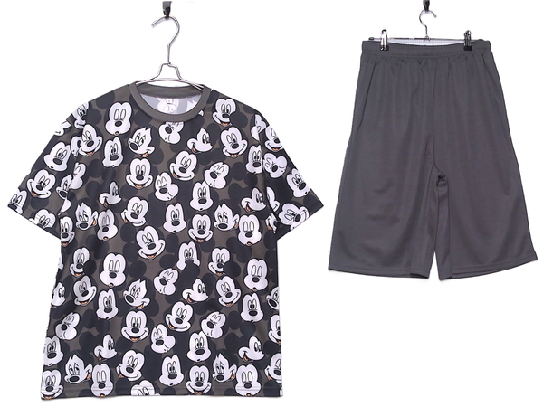 即決■★Disney★■ミッキーマウス・ドライTシャツ+パンツ:SIZE=L