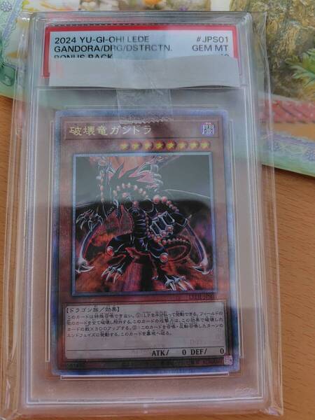 遊戯王 破壊竜ガンドラ クォーターセンチュリーシークレットレア 25th PSA 10
