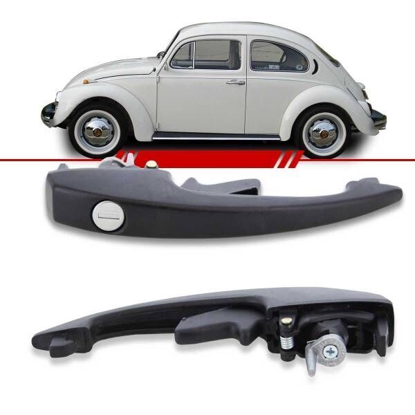 外 アウタードアハンドル ロック ブラック 黒 2キー T1 ビートル VW空冷 空冷VW フォルクスワーゲン 1968年式~