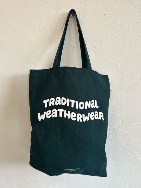 Traditional Weatherwear トラディショナルウェザーウェア トートバッグ バッグ グリーン 緑 ロゴ シンプル ユニセックス