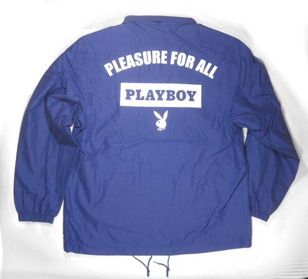 新品 PLAYBOY プレイボーイ メンズ コーチジャケット 青紫 Mサイズ 撥水 裏起毛 ジャンパー ブルゾン スキー スノボ