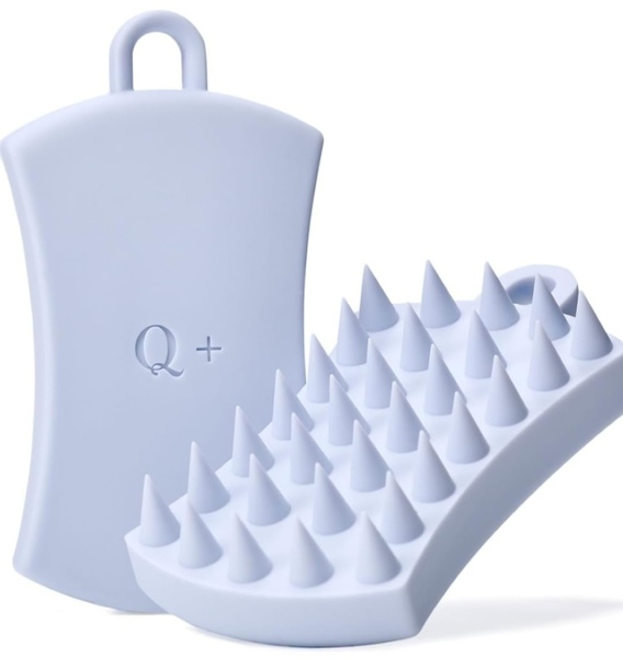 訳あり新品 Q+ クオリタス シャンプーブラシ 1個 頭皮マッサージ 血行促進 S字フック付き ヘアケア スカルプケア