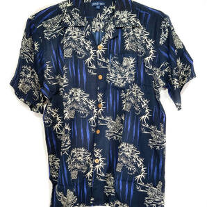 新品 CRAZY BOY アロハシャツ 虎 ネイビー LL(XL)サイズ レーヨン100% 半袖 和柄 タグ付き