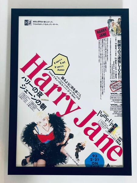 Harry Jane 雑誌切り抜き A4額縁付 ポスター風 ハリー・ジェーン
