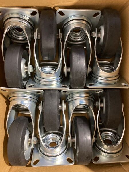 ハンマーキャスター 125×38 8個セット