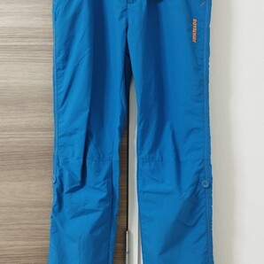 青 アウトドア ロングパンツ レディース薄手 UVカット速乾 S~M
