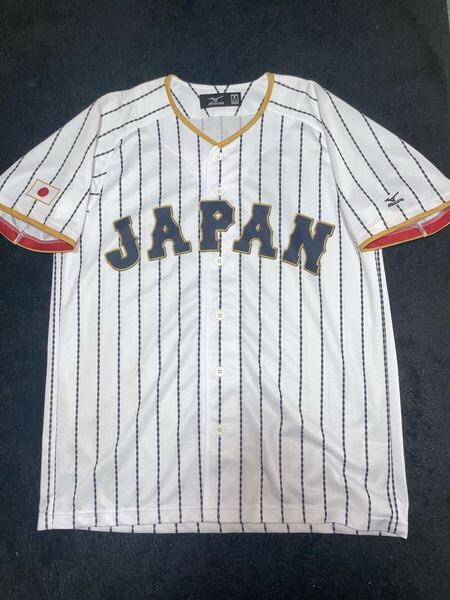 即決 送料無料 野球 WBC 日本代表 侍ジャパン ユニフォーム ミズノ製 Mサイズ 昇華プリント 球場配布物ではなく市販品 ホーム ホワイト 白