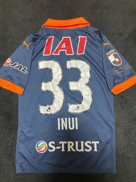 即決 送料無料 サッカー Jリーグ 清水エスパルス 乾貴士 ユニフォーム プーマ製 Mサイズ 2023年 3rdモデル ネイビー オレンジ