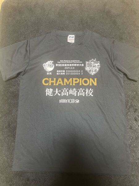 即決 送料無料 高校野球 健大高崎高校 Tシャツ 甲子園 センバツ 甲子園大会 2024年3月31日 第96回 大会 シャープ製 Lサイズ ブラック 黒
