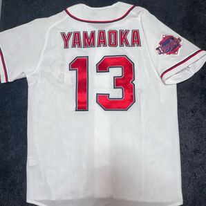 即決 送料無料 オリックスバファローズ 山岡泰輔 ユニフォーム デサント製 Mサイズ 3rd サード 刺繍 ホワイト 白