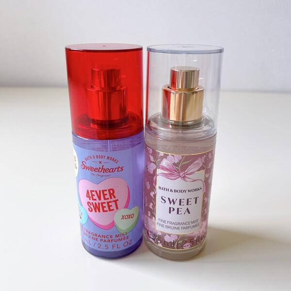 バスアンドボディワークス 4EVER SWEET・SWEET PEAボディミスト