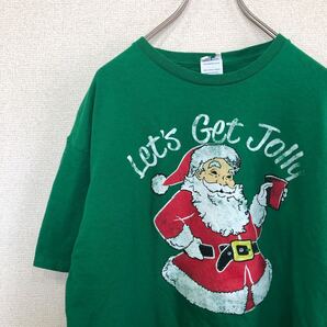 デルタ tシャツ サンタ イラスト アメリカ古着 XL 905
